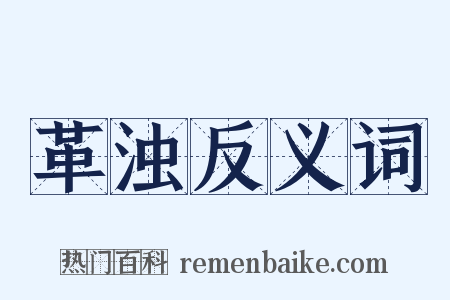 革浊反义词是什么意思的图片
